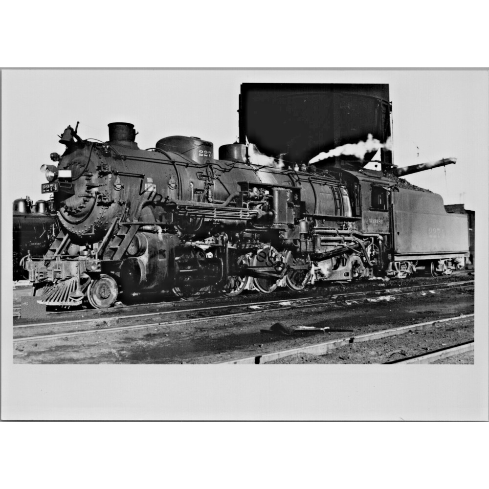 Vintage Wabash 2274 Steam Locomotive 5"X7" Real Photo T2-77
